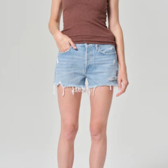 Agolde Parker Cut Off Shorts 28 - Picture 11 of 14